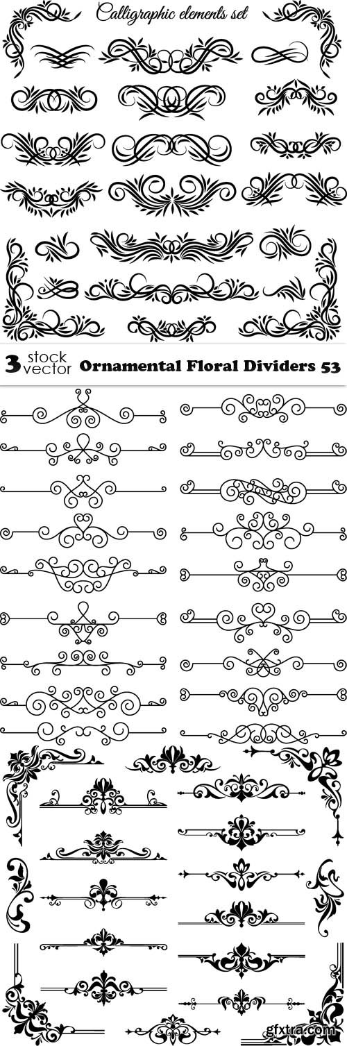 Vectors - Ornamental Floral Dividers 53