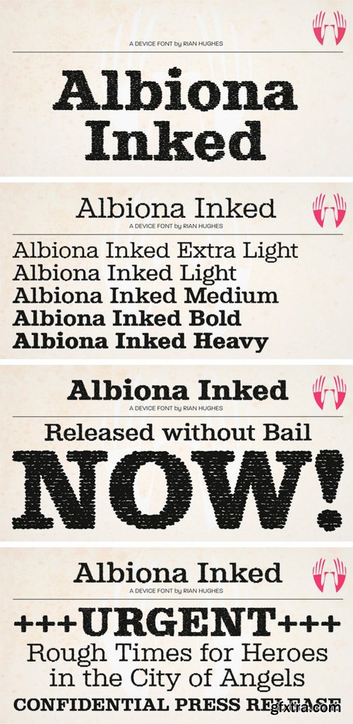 Albiona Inked Font Family