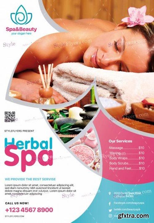 Spa V8 2018 PSD Flyer Template