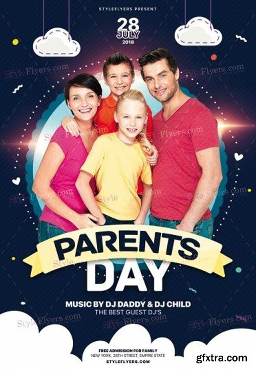 Parents Day V9 2018 PSD Flyer Template