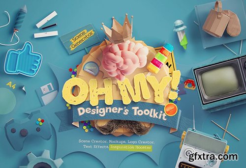 OhMy! Designer's Toolkit Easily Build Creative Scenes in Photoshop