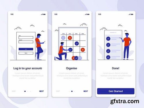 15 Onboarding Screens templates for App