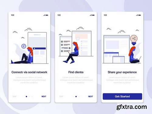 15 Onboarding Screens templates for App