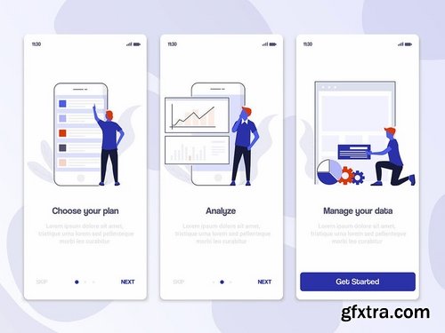 15 Onboarding Screens templates for App