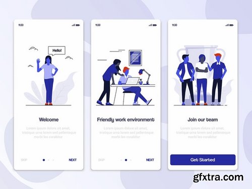 15 Onboarding Screens templates for App