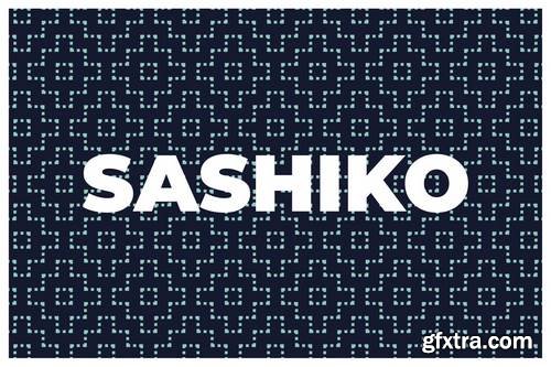 Sashiko Seamless Pattern