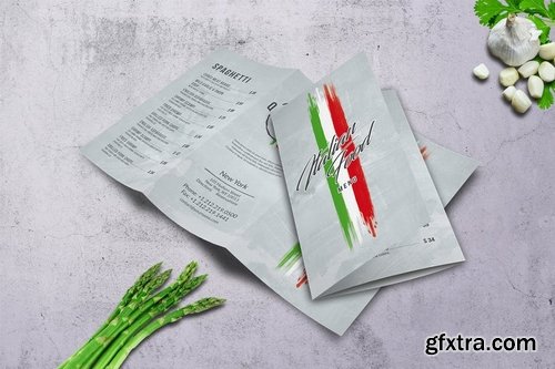 Italian Light A4 - US Letter Trifold Food Menu