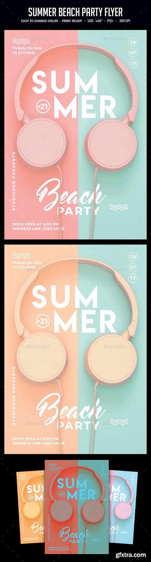 Summer Beach Party Flyer 22218525