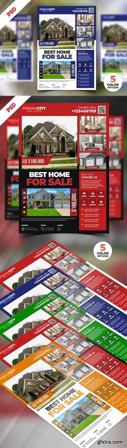 Real Estate Flyer Design PSD Templates