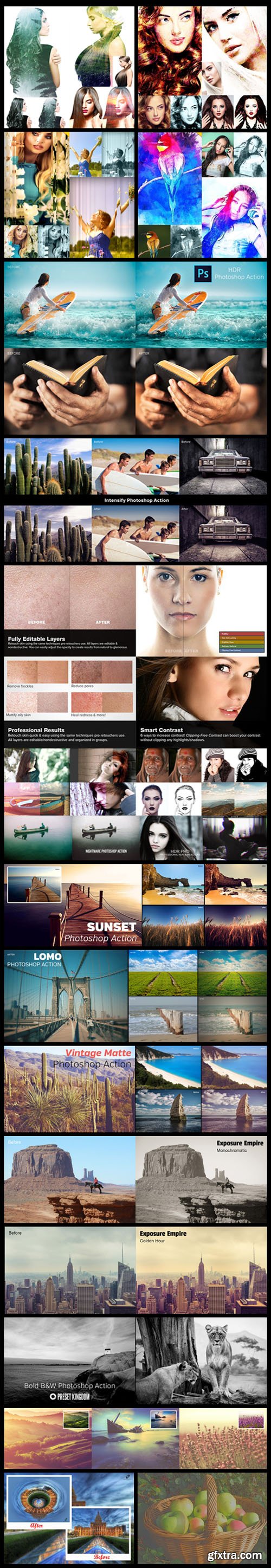 Top 160 Time-Saving Photoshop Actions & Lightroom Presets