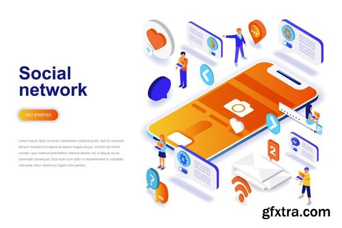 Social Network Isometric Concept