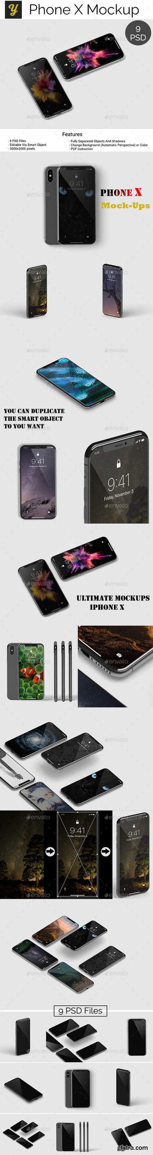 Graphicriver - 22061993 iPhone X Mockup