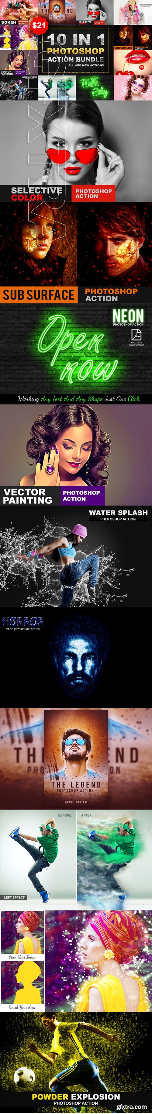 10 In 1 Photoshop Action Bundle V-1