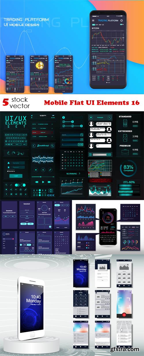 Vectors - Mobile Flat UI Elements 16