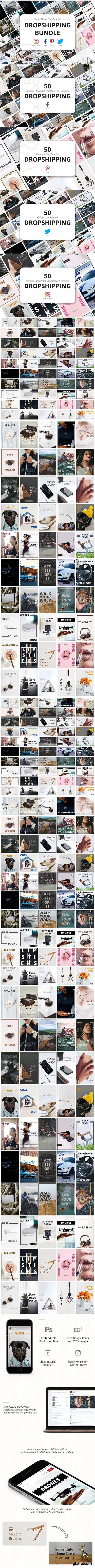 CreativeMarket - Dropshipping Graphics Bundle 2735898