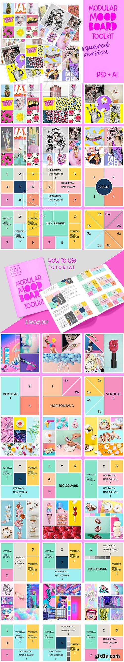 CreativeMarket - Modular Mood Board Toolkit 2737010