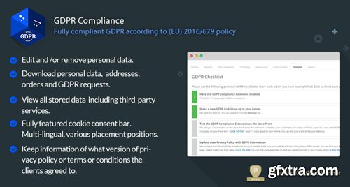 GDPR Compliance v3.4.1 - GDPR Compliance for OpenCart Merchants