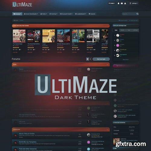 InvisionCommunity - UltiMaze Dark v1.3 - IPS 4.3 Theme