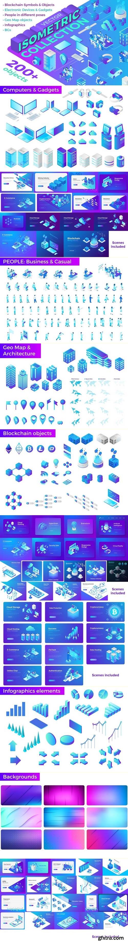 Isometric Flat Vector Collection