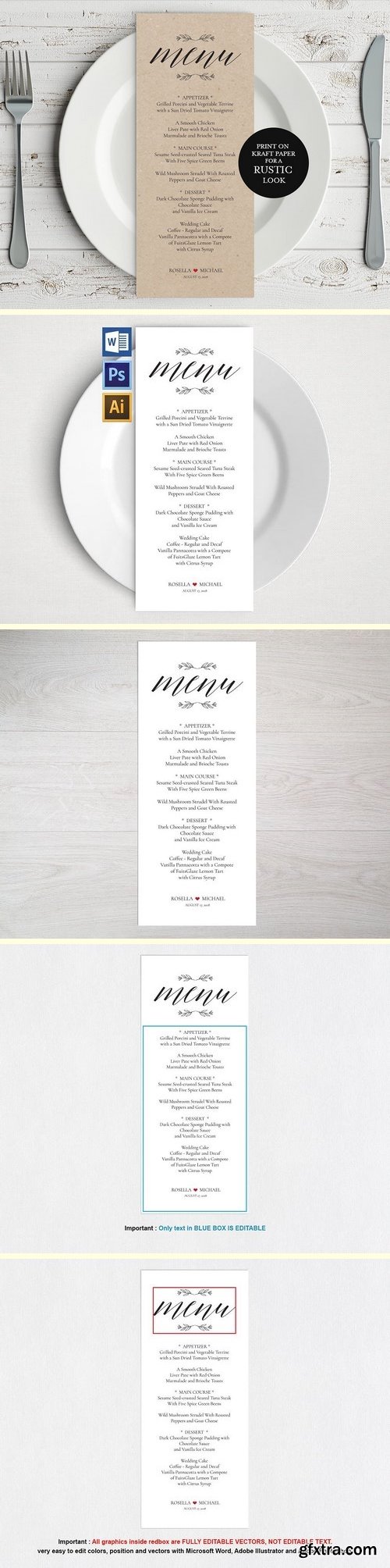 CM - Wedding Menu Template Wpc 128 1550282