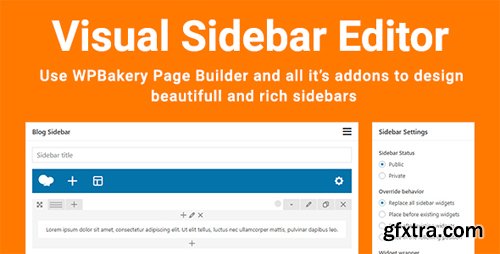 CodeCanyon - Visual Sidebar Editor v1.2.5 - 9284508