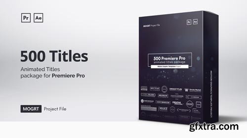 Videohive - Mogrt Titles - 300 Animated Titles for Premiere Pro & After Effects V4 - 21688149