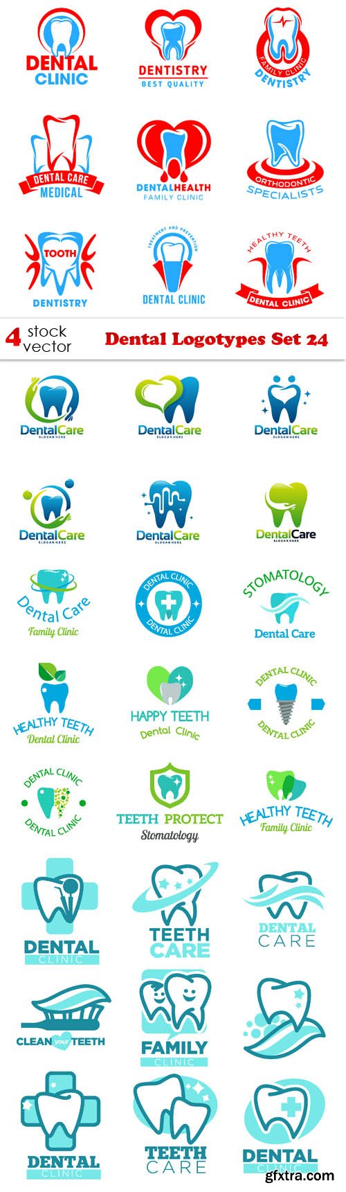 Vectors - Dental Logotypes Set 24