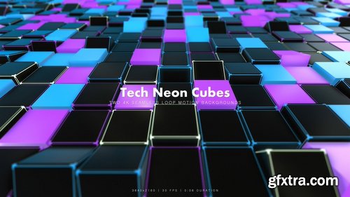 Videohive Tech Neon Cubes 2 20922445