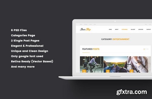 StarShip - Simple Blogging PSD Template
