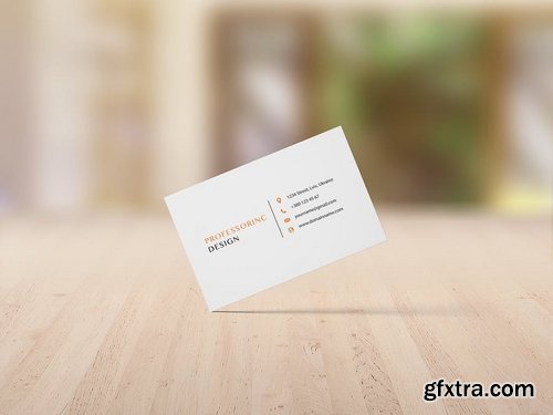 85x55 Business Card Mockup