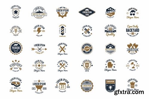 30 Vintage Logos and Badges Vol2