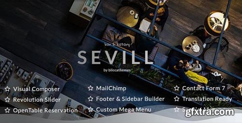 ThemeForest - Sevill v1.0.5 - Restaurant Cafe WordPress Theme - 21334449