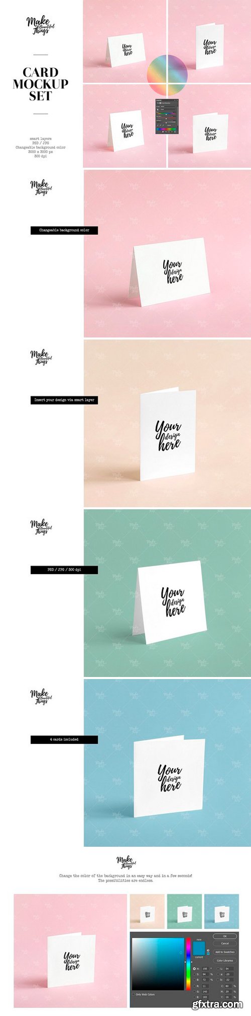 CM - Greeting card mockup set 2544663