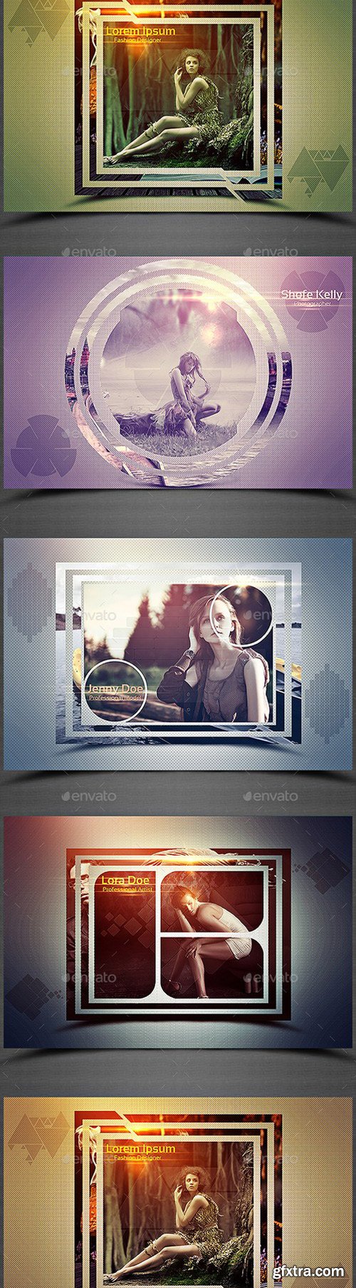 Graphicriver - 22079345 Unique Shape Photo Frame Template