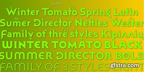 Bublik Font Family - 3 Fonts