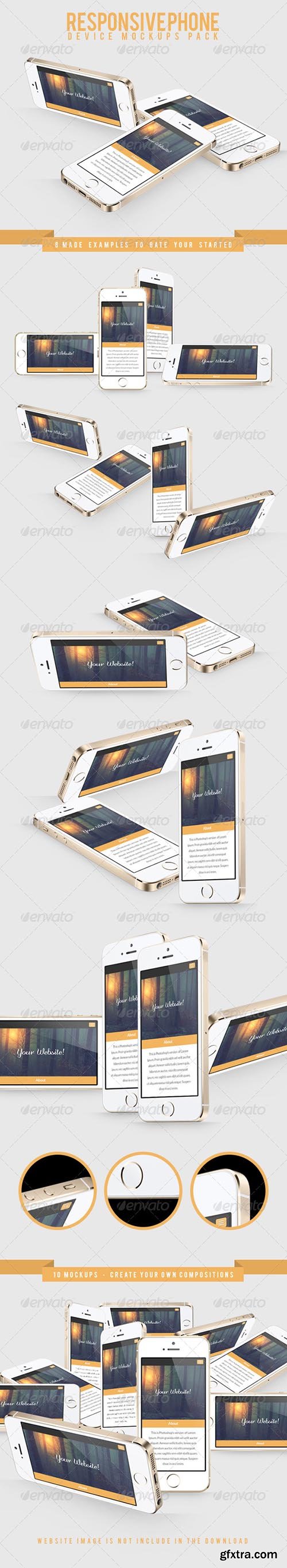 Responsive Phone Device Mockups Pack 7768623