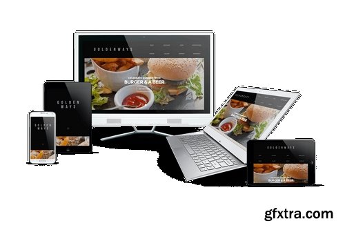 Multi Devices Responsive Website Mockup Pack