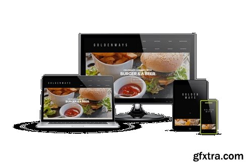 Multi Devices Responsive Website Mockup Pack