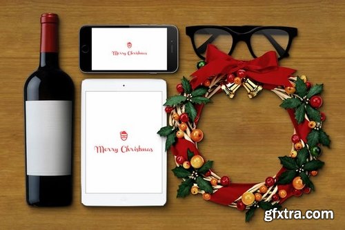 Christmas Responsive Devices Mockup Pack