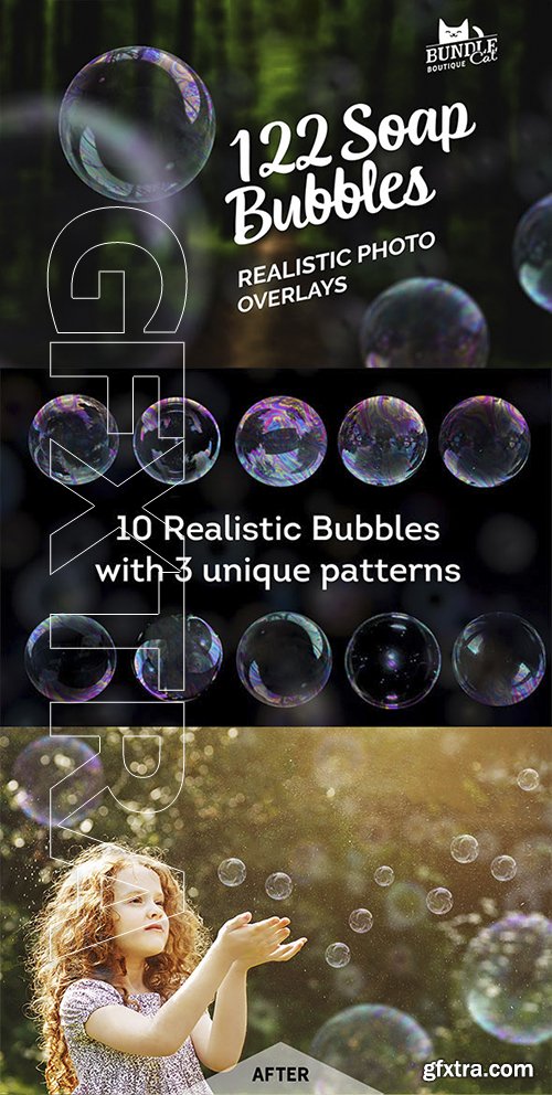 GraphicRiver - 122 Soap Bubbles Photo Overlays 22175413