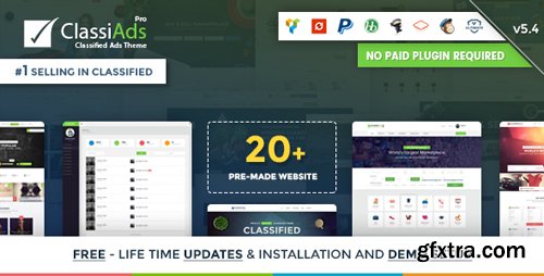 ThemeForest - Classiads v5.4 - Classified Ads WordPress Theme - 8625840