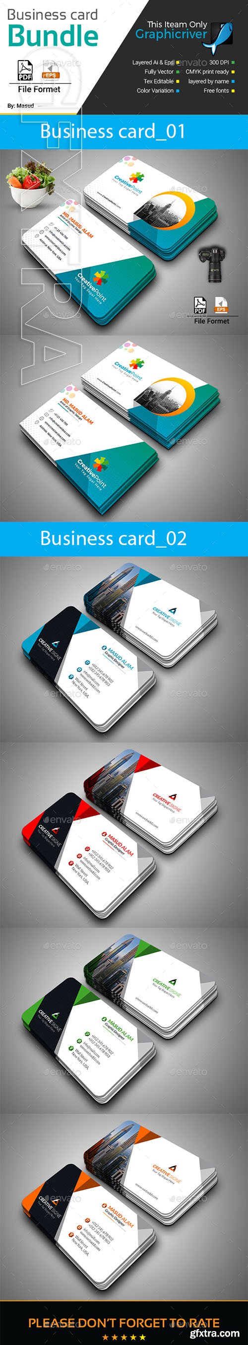 GraphicRiver - Business Card Bundle 2 in 1 22188736