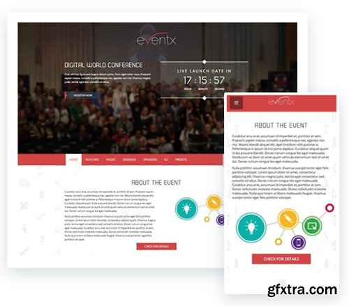 ThemeXpert - Eventx v1.1 - Responsive Joomla Event Template