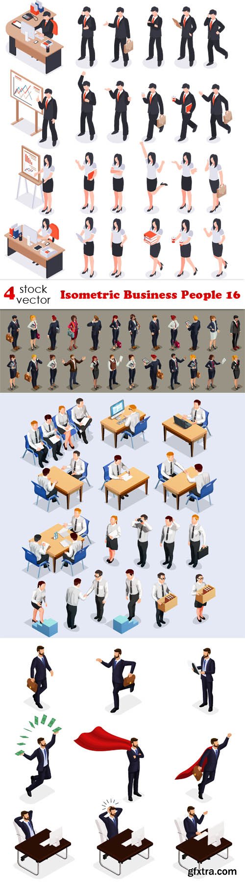 Vectors - Isometric Business People 16