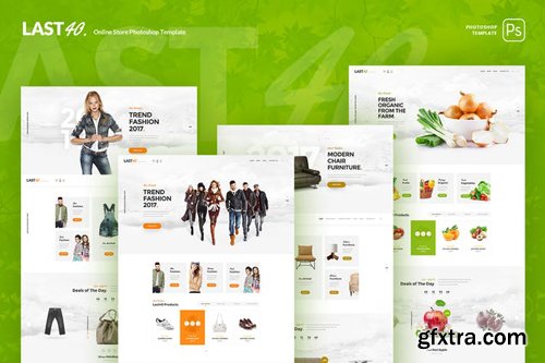 Last40 Store - Ecommerce PSD Template