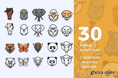 30 Animal Icon Pack