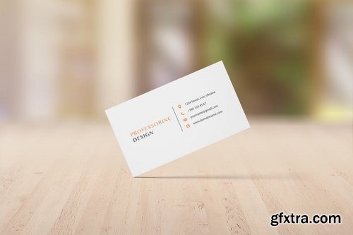 35x2'' Business Card Mockup