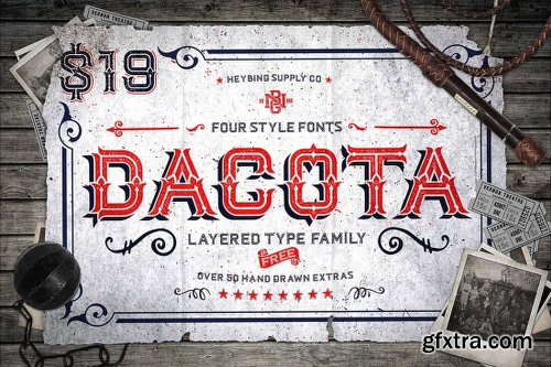 10 Full Font Families and Bonus Design Extras