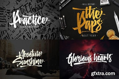 10 Full Font Families and Bonus Design Extras