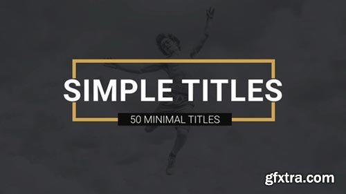 Videohive - Simple Titles l Lower Thirds - 21818185